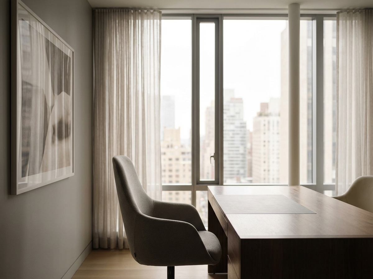 Modern consultation room representing clarity in hair loss hair treatment decision-making