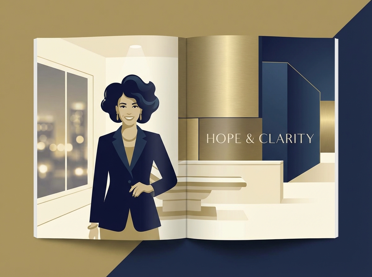 Person with restored healthy hair in a modern clinic, representing candidacy evaluation for hair transplant for alopecia areata