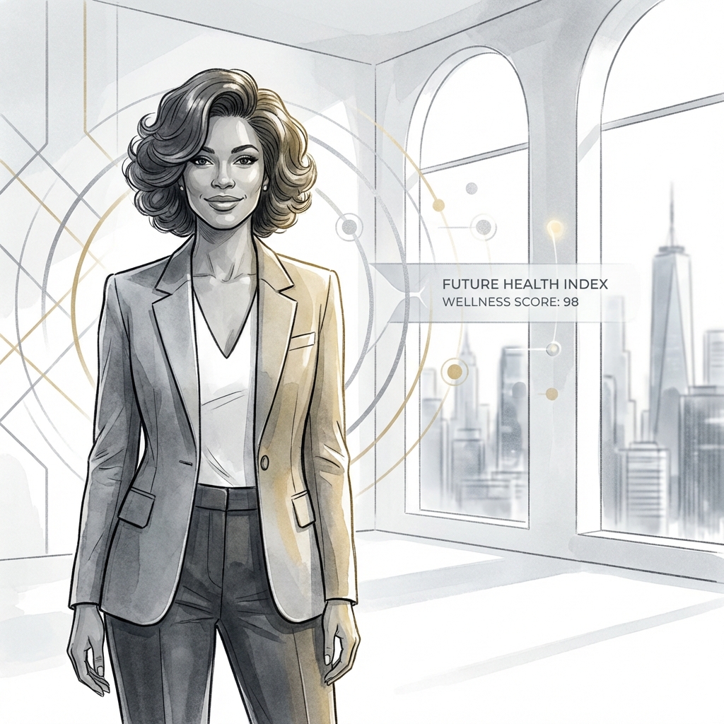 Confident person in a modern Manhattan clinic representing minimally invasive hair restoration results and decision-making