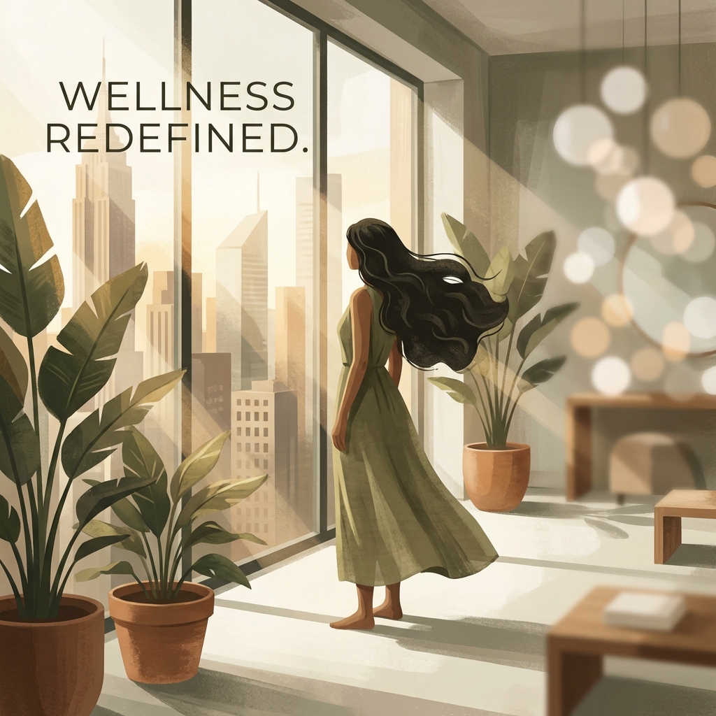 Person with healthy restored hair in a bright modern clinic setting, representing successful hair transplant post operative care