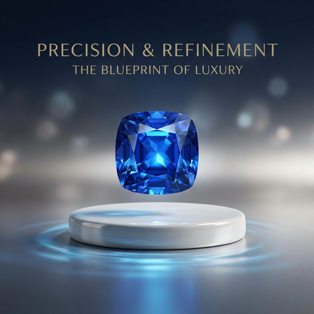 Glowing sapphire gemstone symbolizing precision in sapphire FUE hair transplant technology
