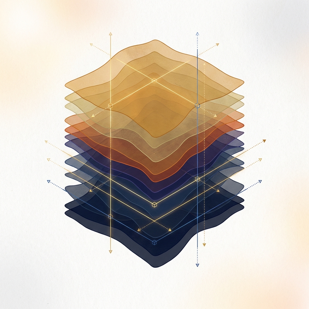 Stylized illustration of skin tissue layers representing FUE hair transplant extraction depth precision