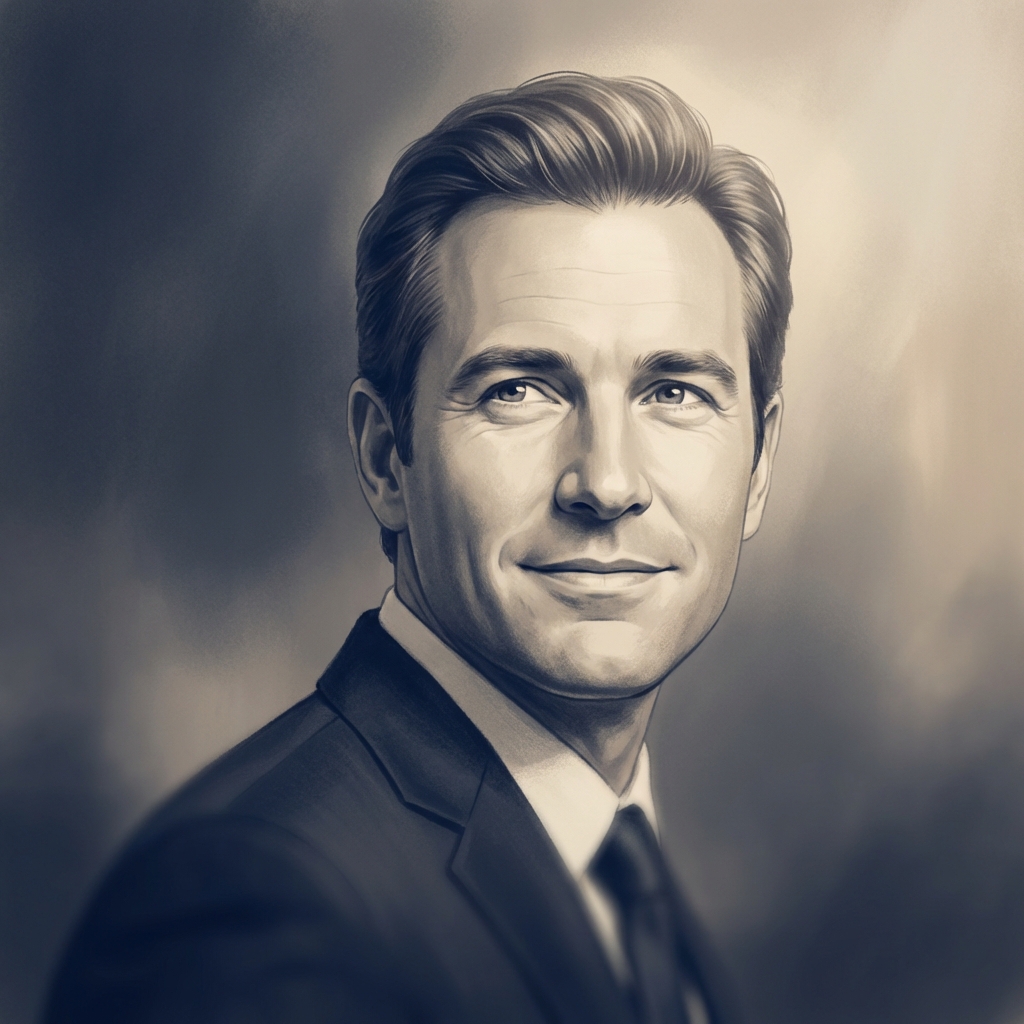 Confident man with a natural, age-appropriate hairline — illustrating mature hairline design for hair transplant planning.