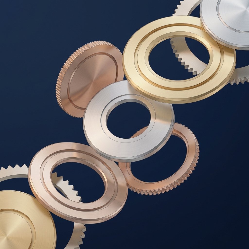 Stylized illustration of geometric circular forms representing FUE extraction tool types and punch geometry variations