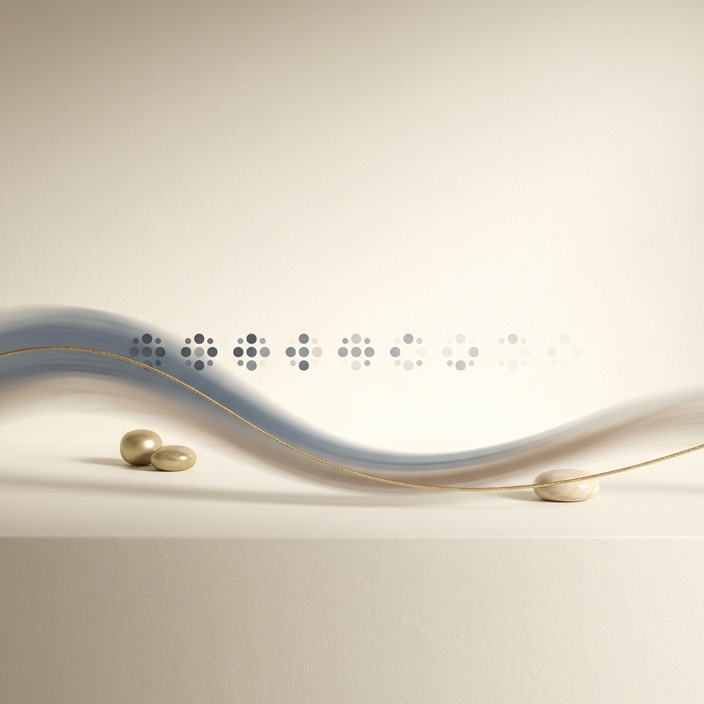 Conceptual timeline illustration showing scalp micropigmentation fading over time with gradual dot patterns