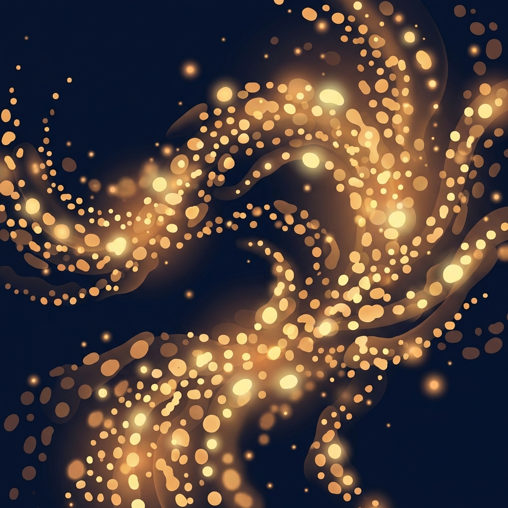 Abstract illustration of randomized dot patterns representing natural hair transplant graft placement pattern principles