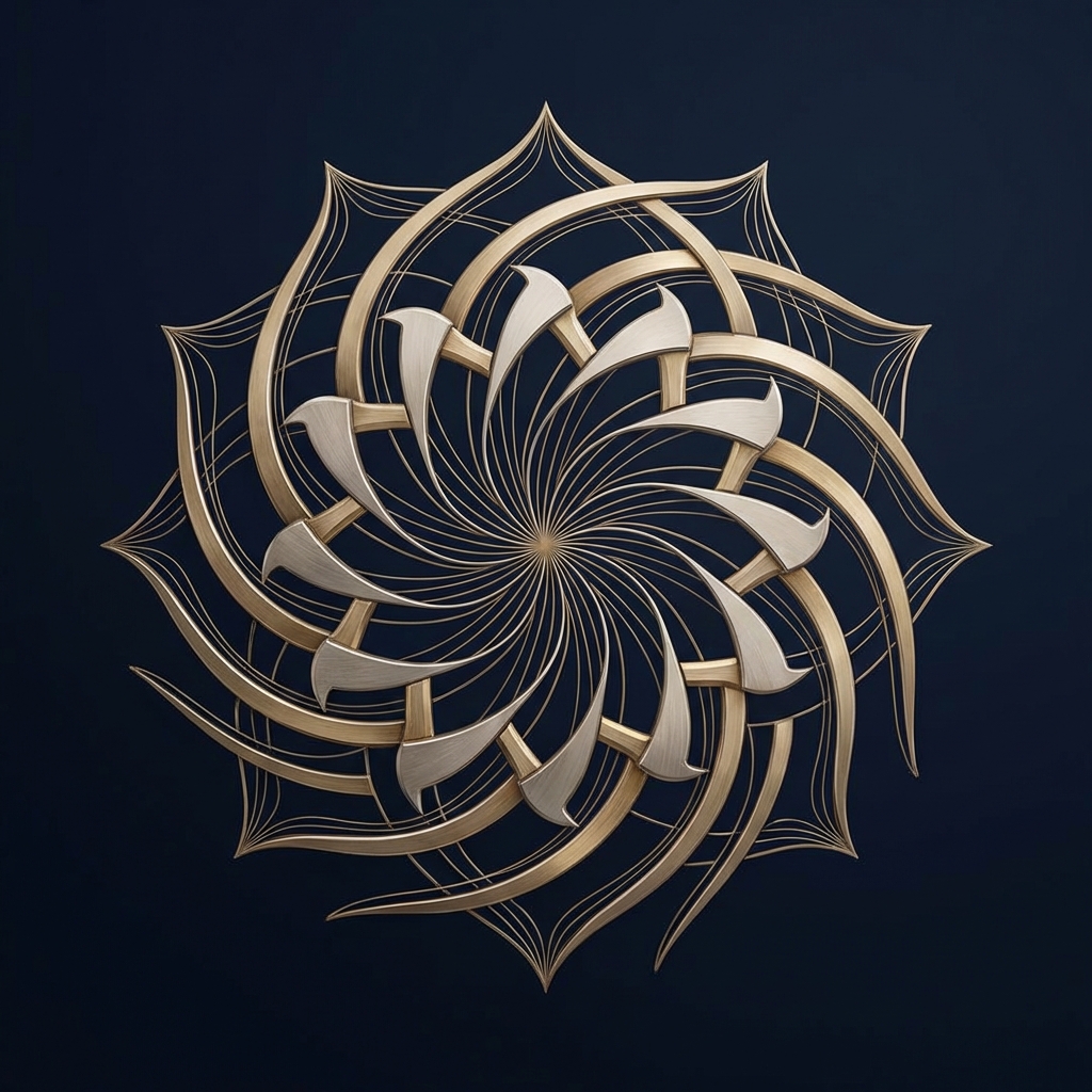 Golden spiral whorl diagram illustrating the geometric planning behind hair transplant for vertex coverage