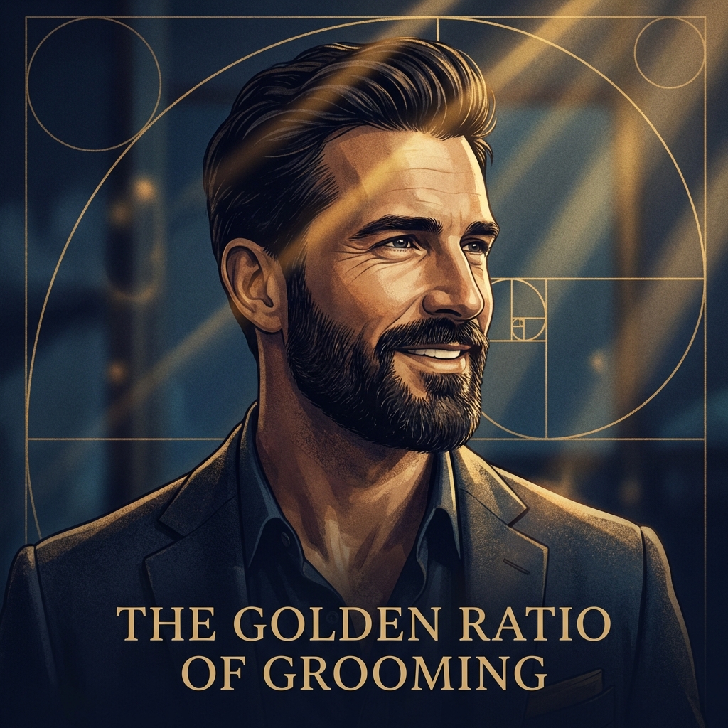 Confident man with perfectly defined natural hairline illustrating masculine proportion principles for hair transplant perfection