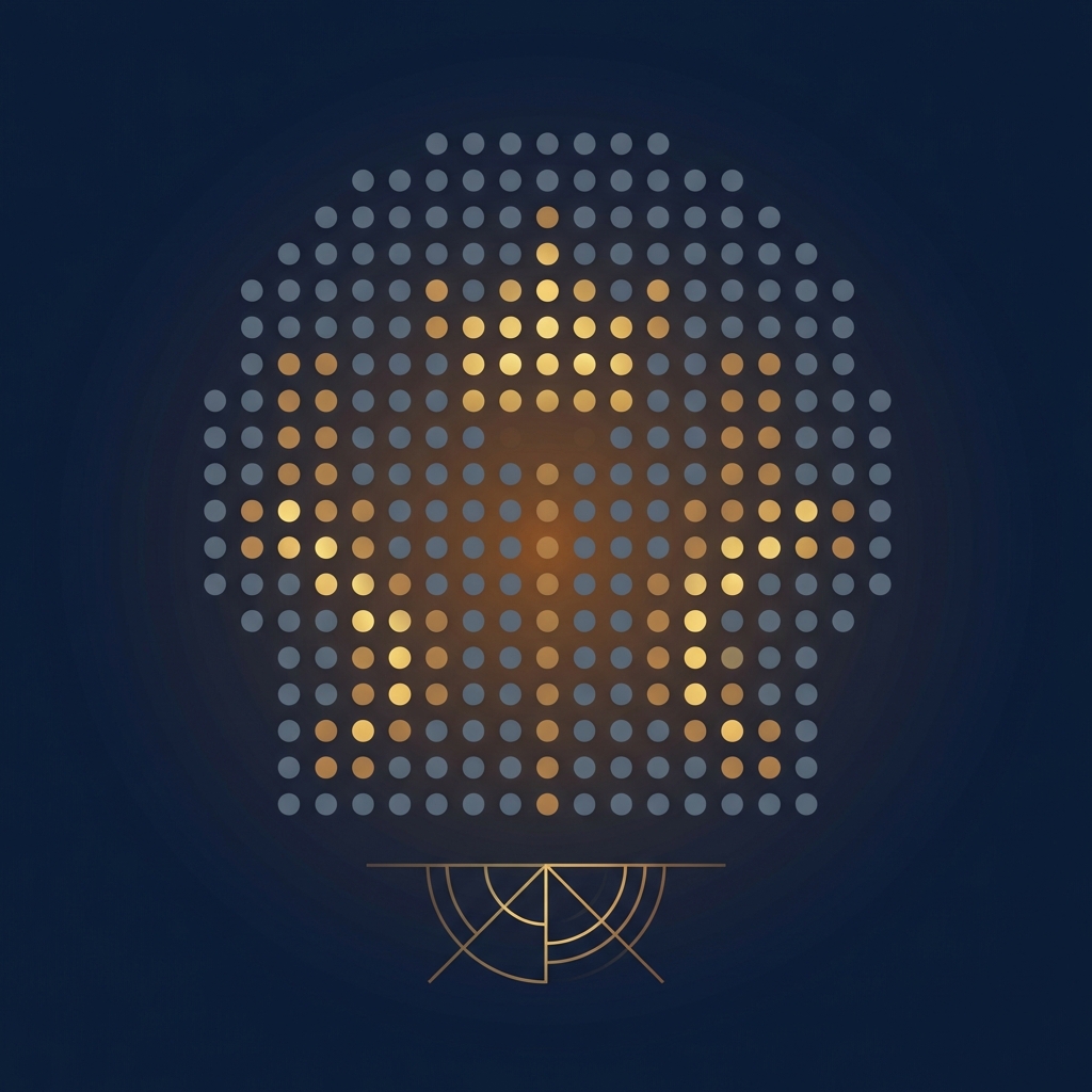 Conceptual illustration representing FUE hair transplant session size planning as a lifetime graft budget framework