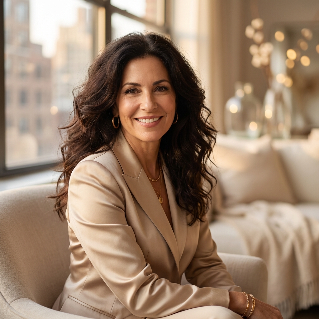 Confident woman over 50 with full, healthy hair symbolizing successful hair transplant restoration outcomes