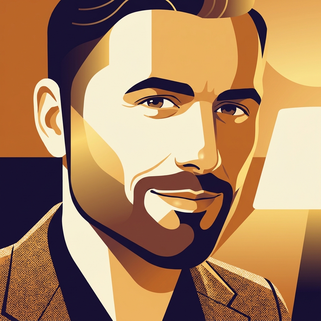 Confident man with a full, well-groomed beard illustrating beard transplant results step by step