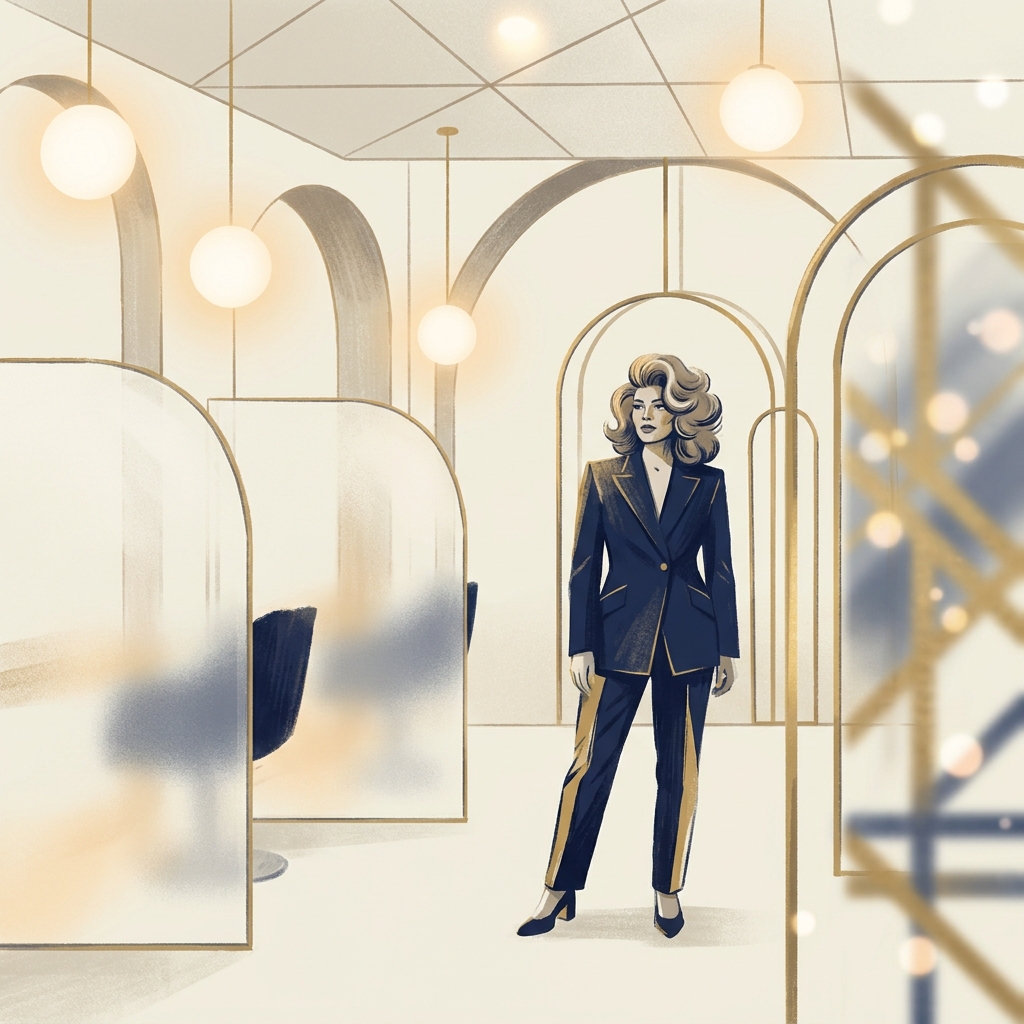 Confident person with healthy hair in a modern clinic, representing alopecia areata hair transplant candidacy assessment.