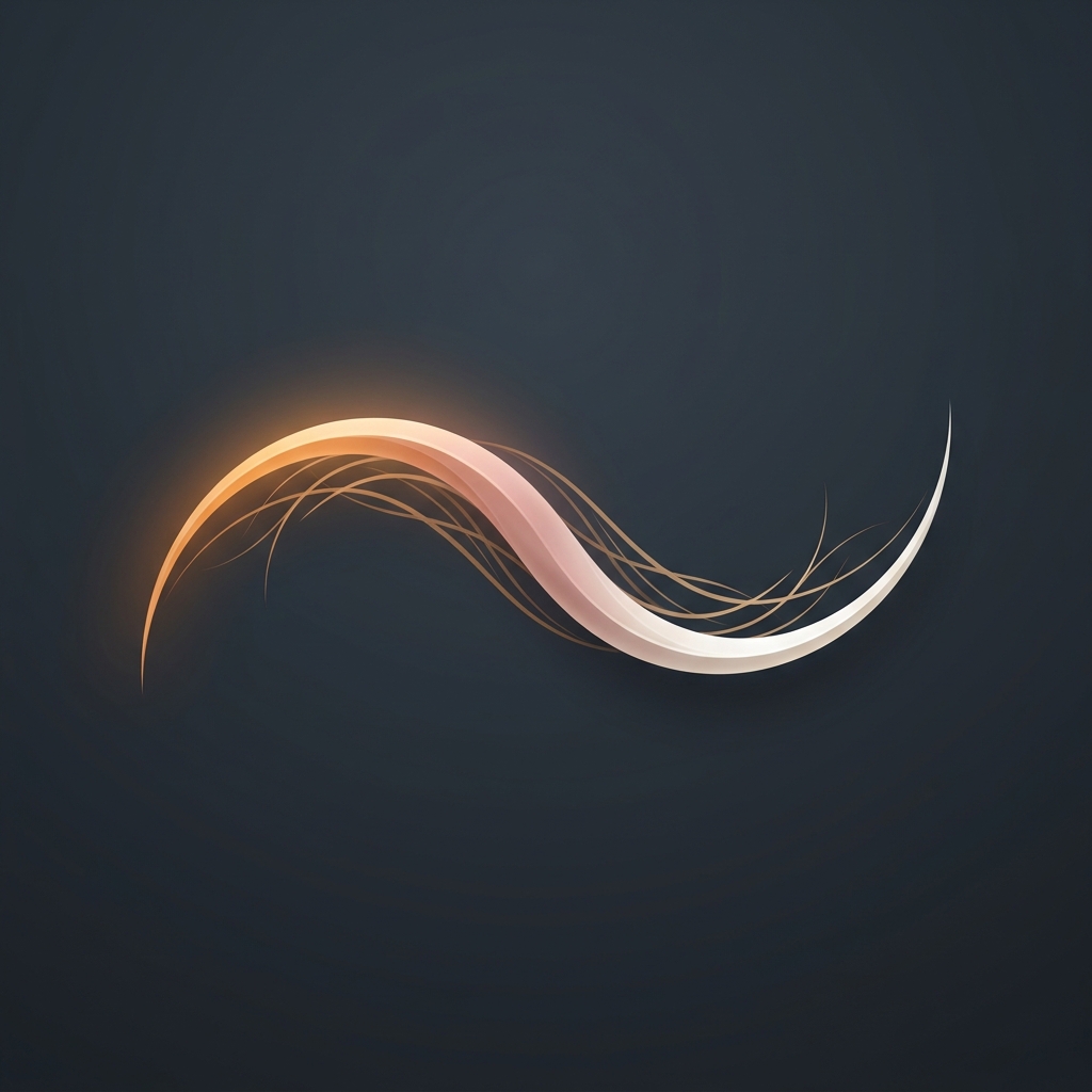 Stylized healing timeline illustration representing FUT strip method scar recovery stages