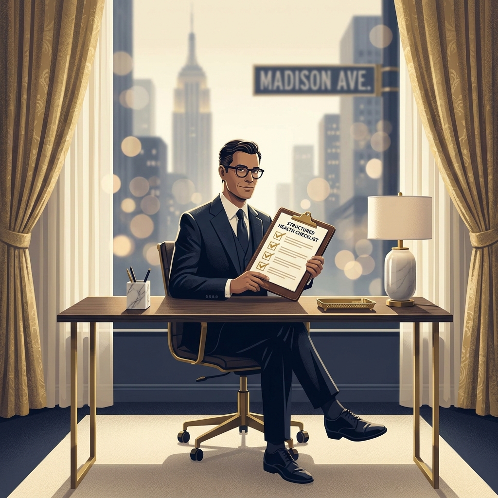 Elegant consultation room illustration representing what to look for in a hair transplant clinic vetting process