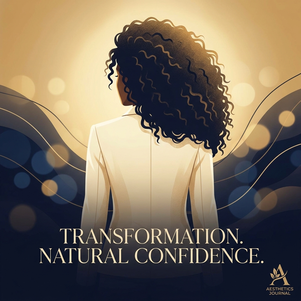 Person with full, healthy natural curly hair showcasing successful hair transplant for curly hair specifics results