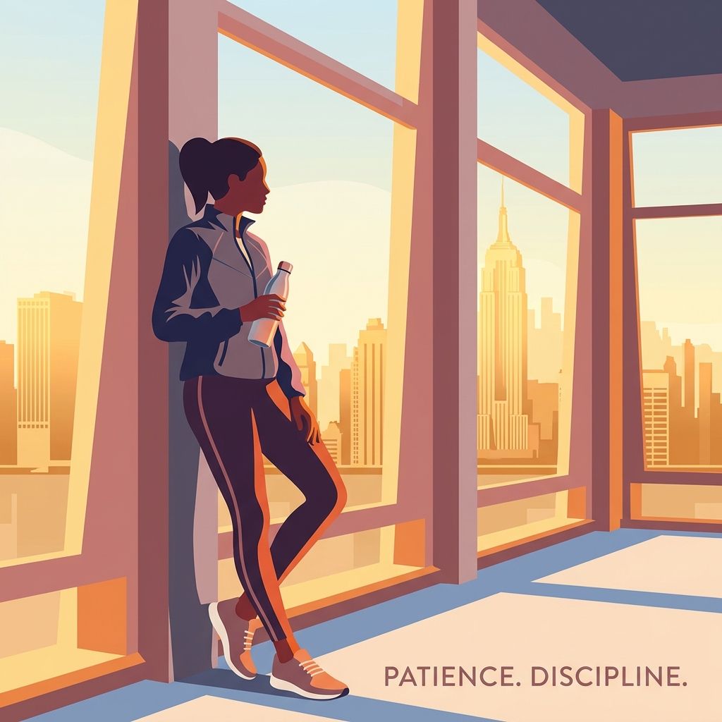 Athletic NYC professional confidently navigating hair transplant exercise restrictions after surgery with a phased return-to-gym approach