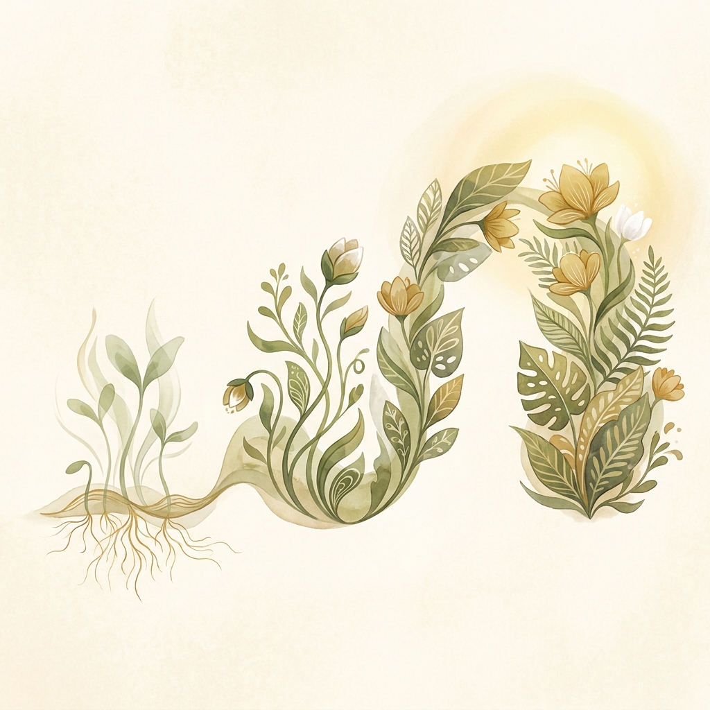 Illustrated timeline showing three stages of regrowth, symbolizing the hair loss from chemotherapy regrowth timeline recovery journey