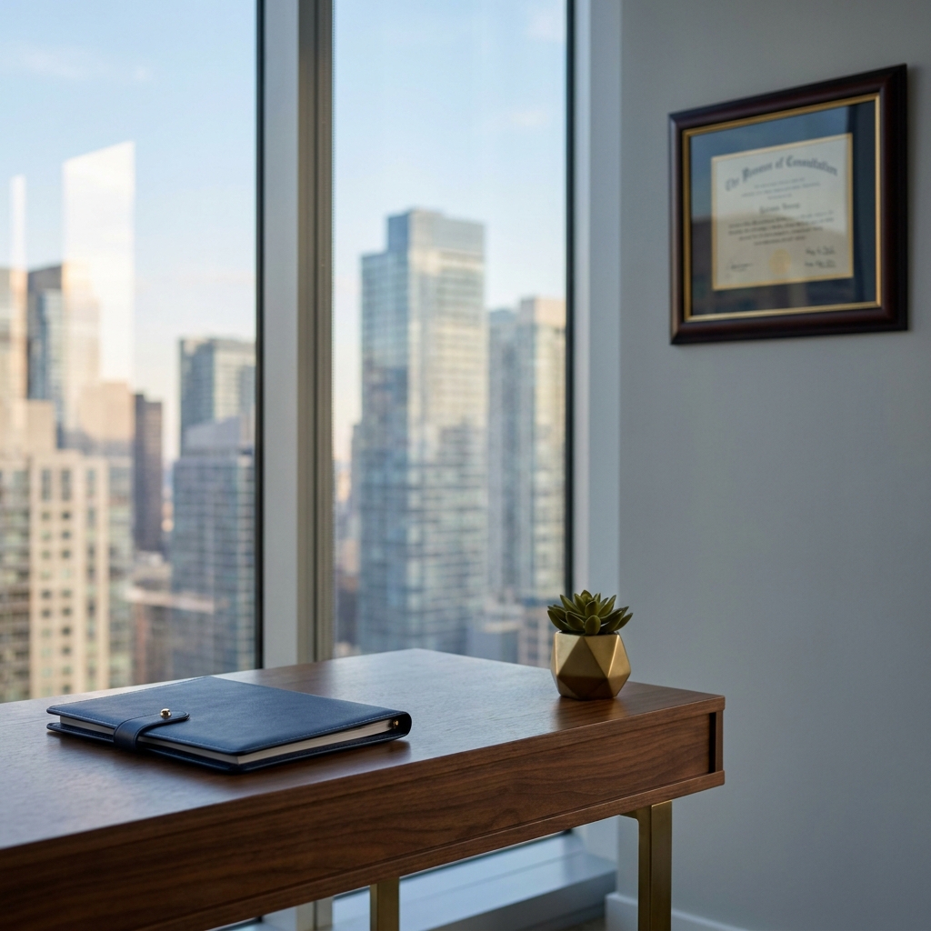 Upscale consultation office representing trusted FUE hair transplant Chicago standards